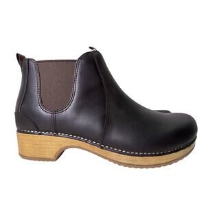 Dansko Becka Bootie Women's EU40 US 9.5-10 Brown Leather Oiled Pull up